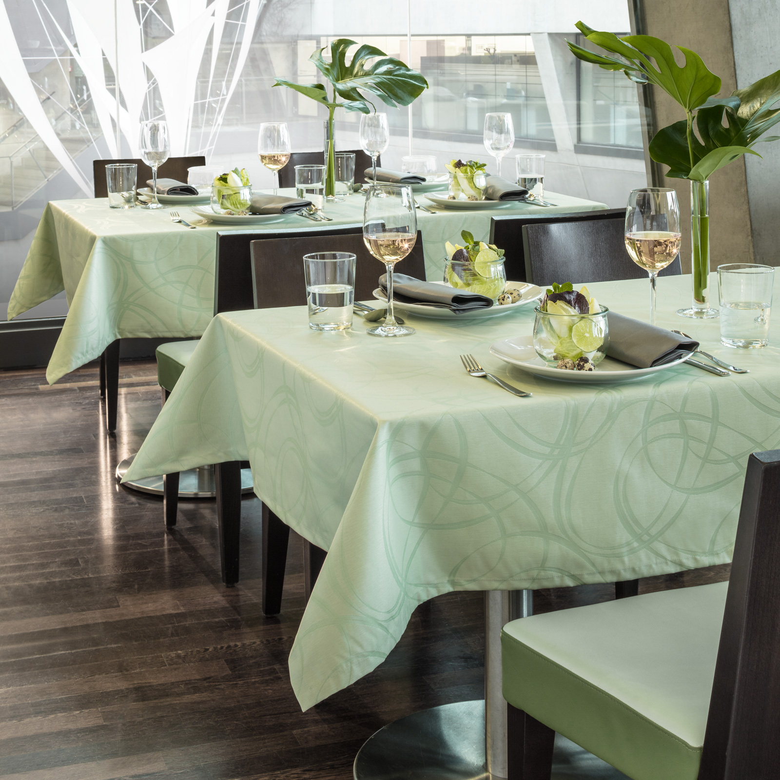 Tischdecke Loop - Mischgewebe mit Fleckschutz