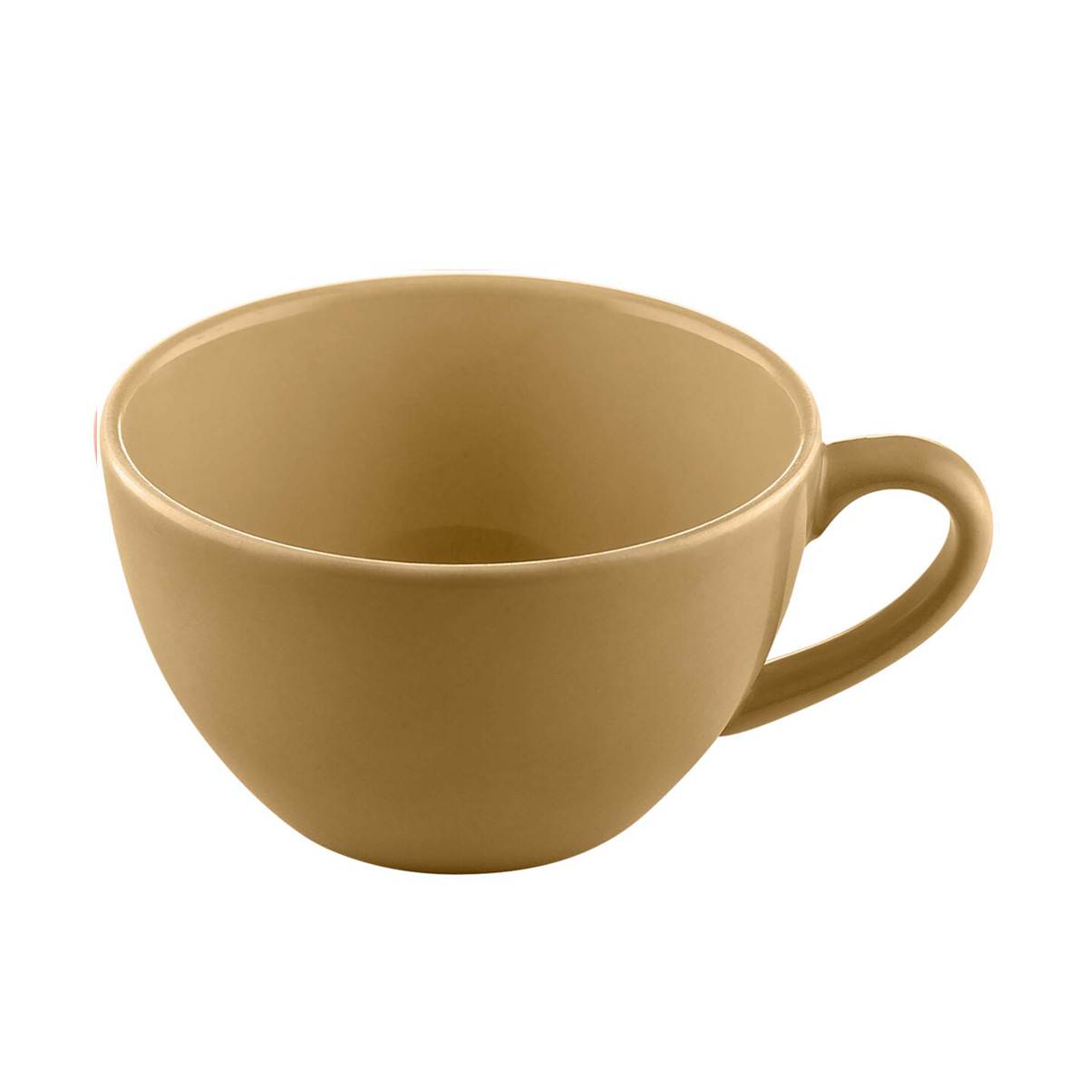 Bauscher, Sandstone : Dekor 700667 Dark Yellow Uni - Latte Macchiato-Obere nieder 0,45 ltr.
