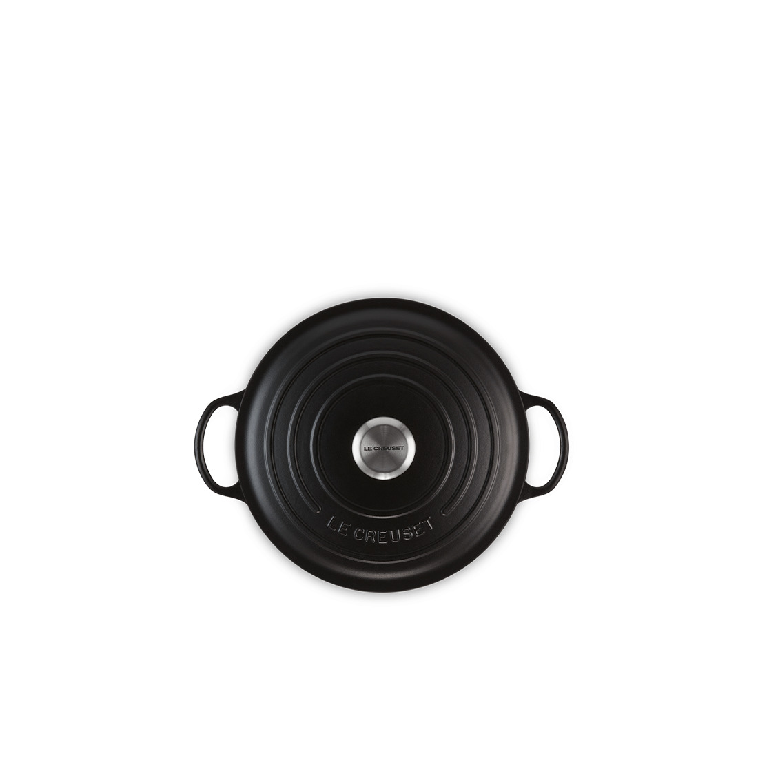 Le Creuset, Gusseisen - La Marmite rund Signature, 26 cm/ 4,1 ltr., Fb. Schwarz