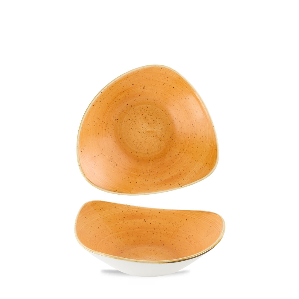 Churchill, Stonecast : Tangerine - Schale dreieckig, 23,5 cm/ 0,6 ltr.