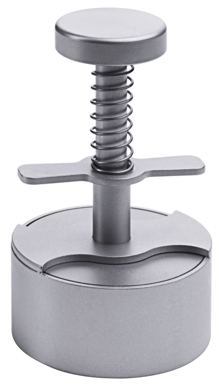 Hackfleischpresse, Edelstahl, D: 6 cm, H: 10,5 cm, für 75g