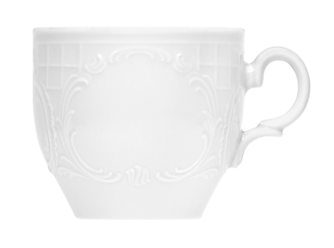 Bauscher, Mozart - Tasse-Obere hoch, weiss, uni, 0,26 ltr.