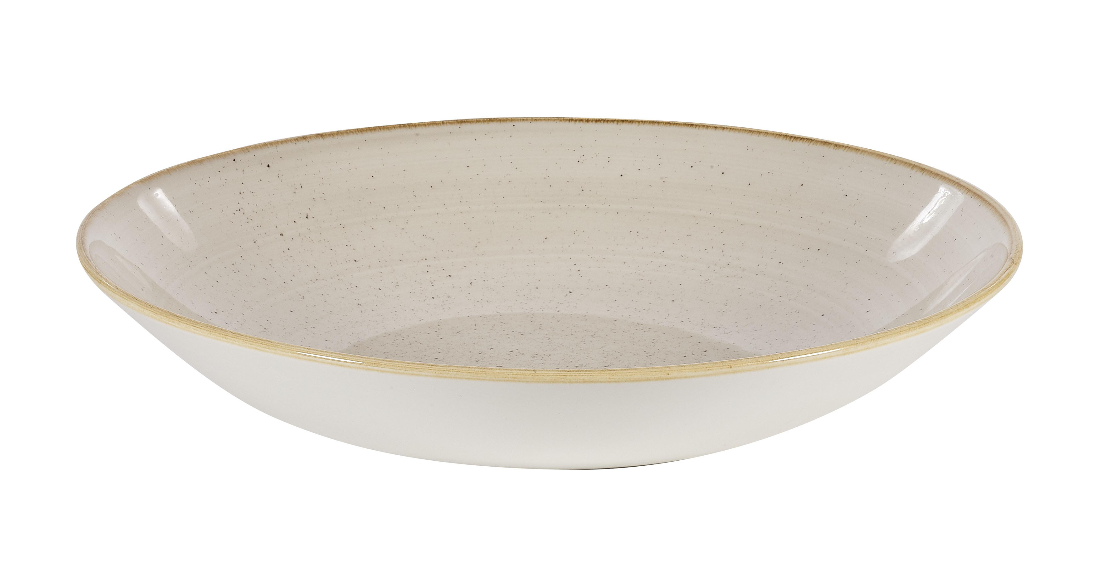 Churchill, Stonecast : Nutmeg Cream - Teller tief Coup, 31 cm/ 2,4 ltr.