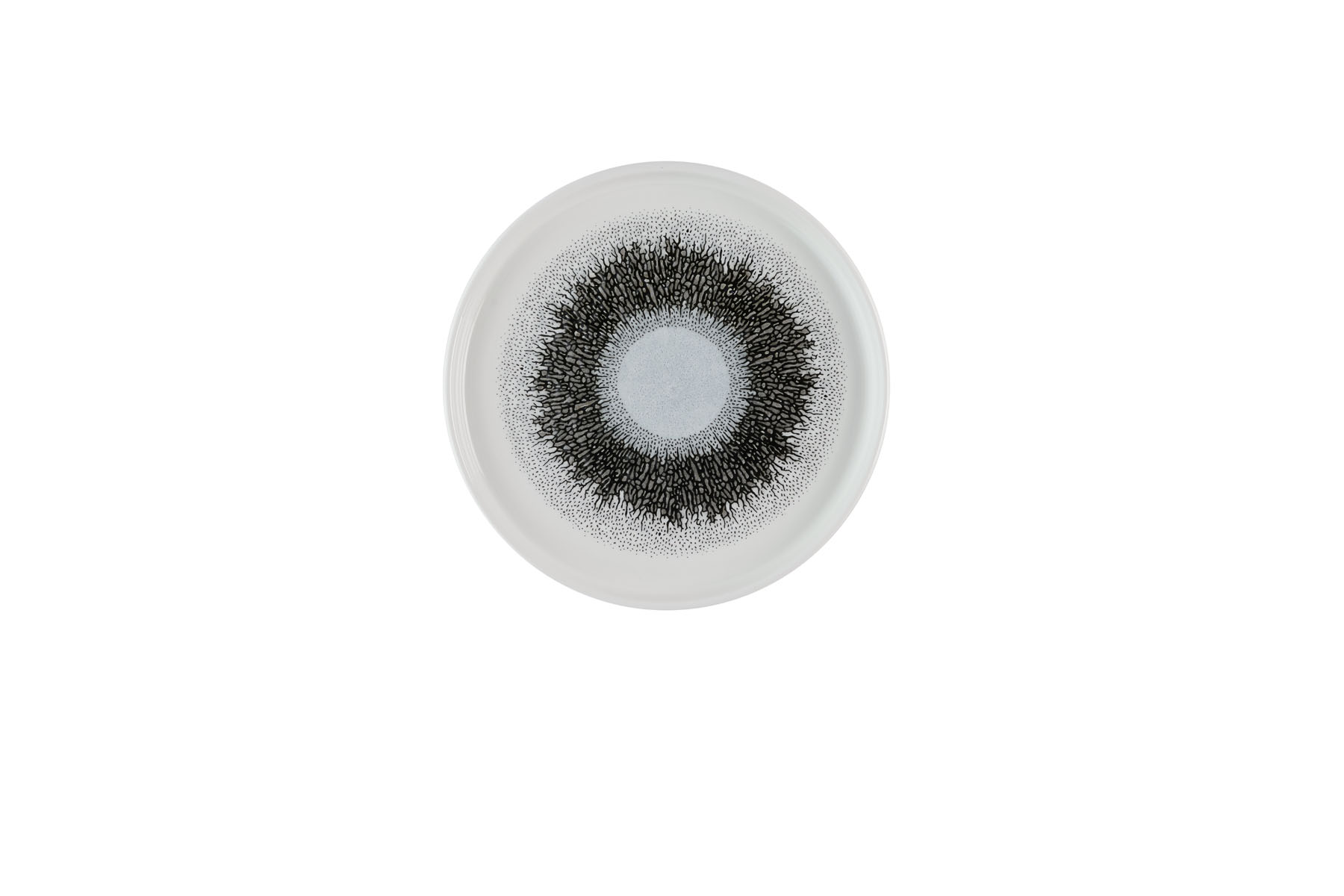 Churchill, Fusion : Quartz Black - Teller flach m. erhöhten Rand, 21 x 2 cm