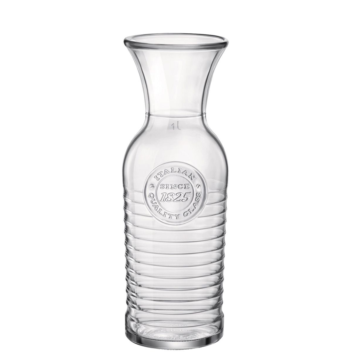 Bormioli, Officina 1825 - Karaffe m. Füllstrich 1.00 ltr. |-|, 27,5 cm/ 1,18 ltr.
