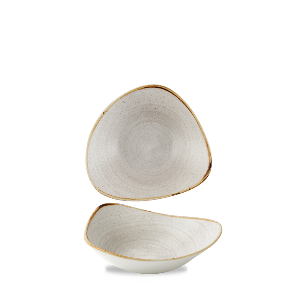 Churchill, Stonecast Raw : Grey Vellum - Schale dreieckig, 18,5 cm/ 0,37 ltr.