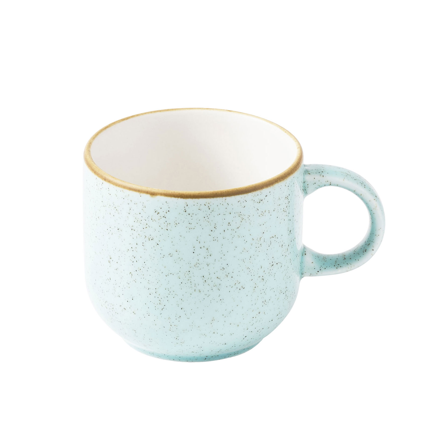 Churchill, Stonecast : Duck Egg Blue - Bubble Becher, 8,5 x 8,5 cm/ 0,34 ltr.