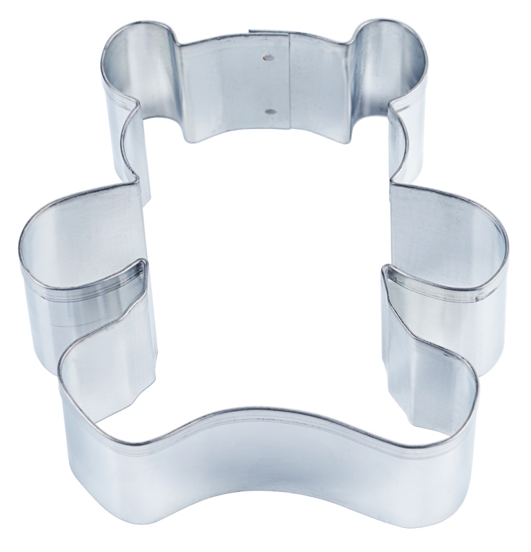 Weihnachtsausstecher BÄR, Weißblech, 9 x 8,5 x 2,5 cm