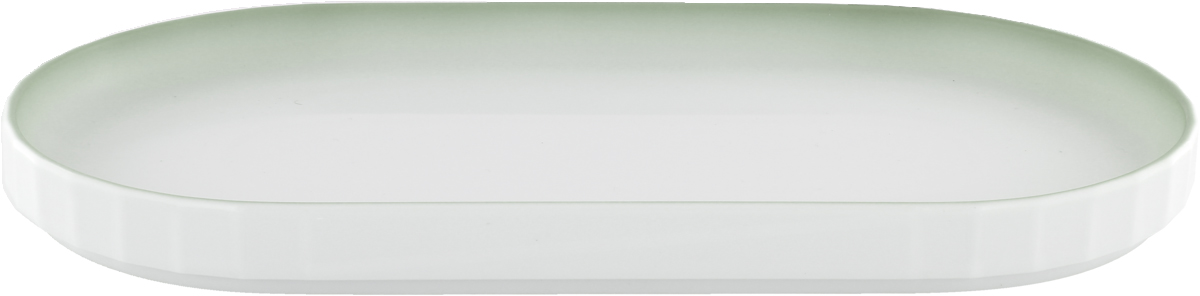 Bauscher, Edge : Gradient Sage 700745 - Platte oval, 32 x 17 cm