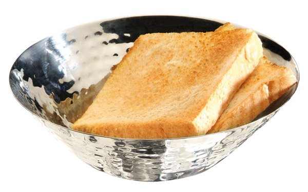 Brot- u. Obstschale, D: 16 cm, H: 5 cm, Edelstahl hochglanzpoliert