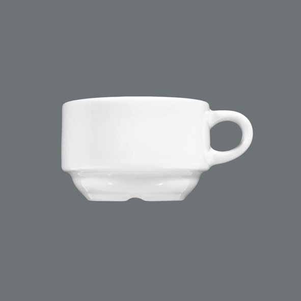 Seltmann Weiden, Meran - Mocca-Obere, stapelbar, weiss, uni, 0,09 ltr.