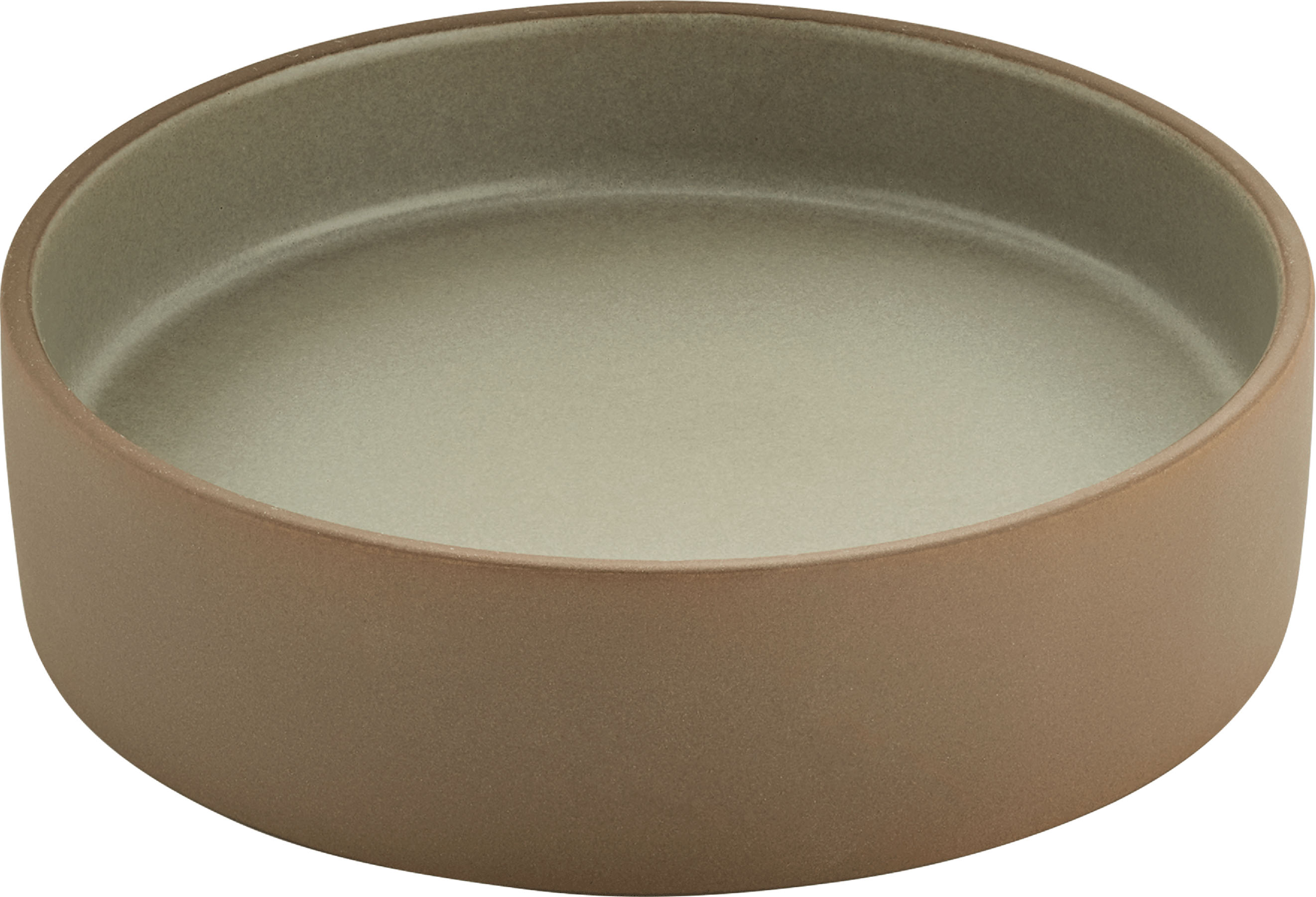 Playground, Steinzeug - 2in1 ARTISAN : Teller beige-grau, flach/ tief, 16 x 4,5 cm