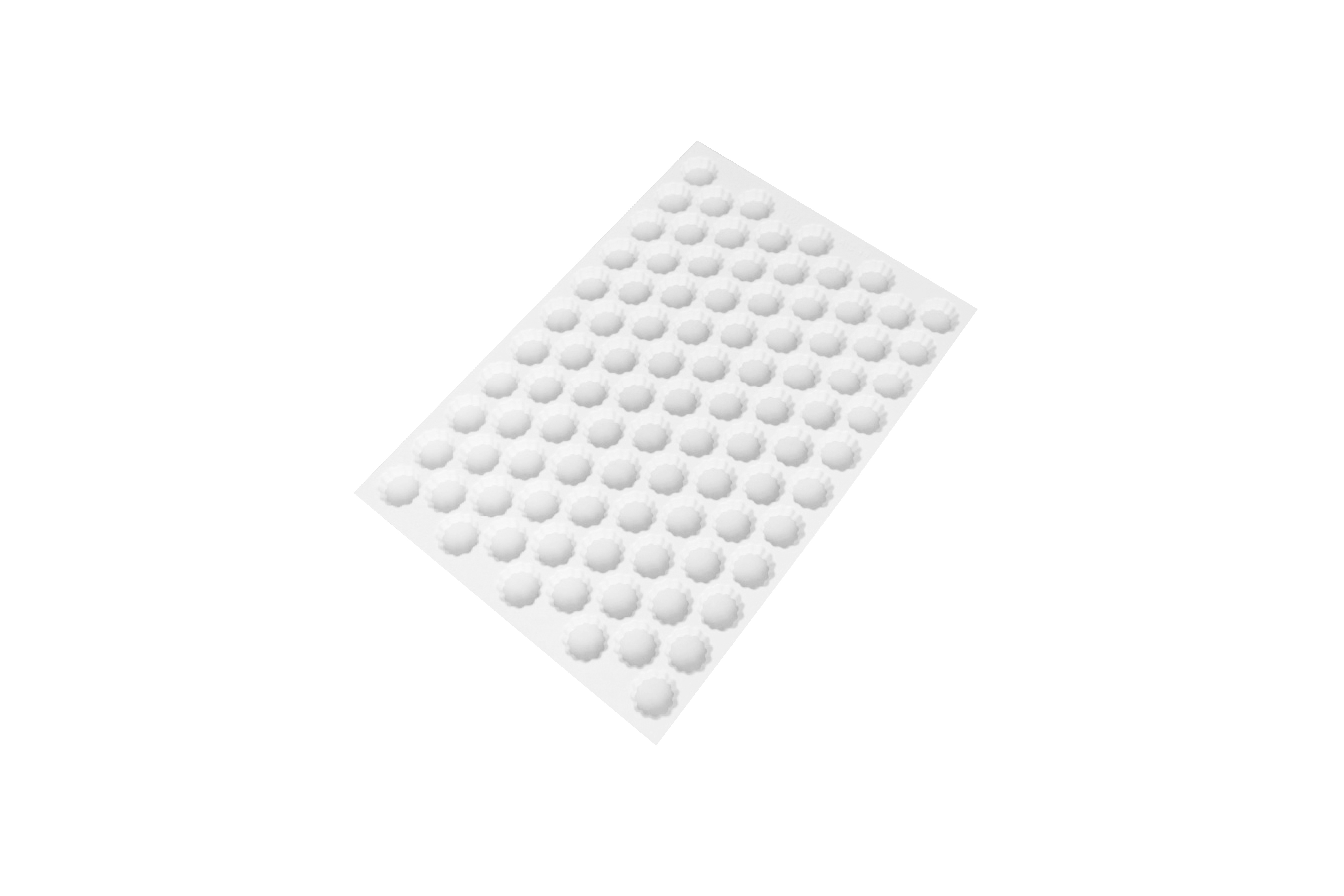 Ausstechmatte aus Kunststoff Rund, gezackt, No. 2a, D: 35 mm