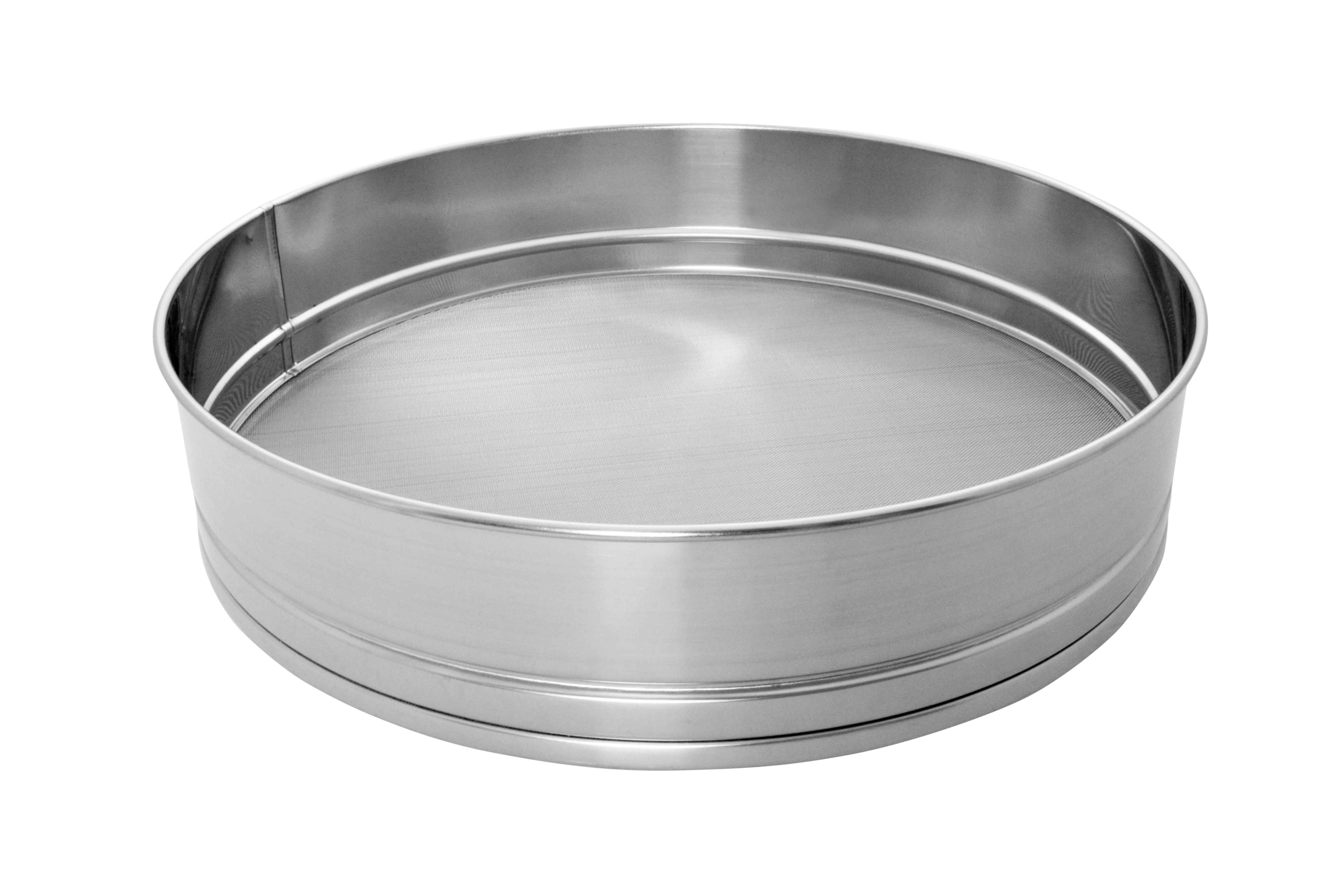 Mehl-, Puder-, Zuckersieb, Metall, fein 0,6 mm, D: 400 mm