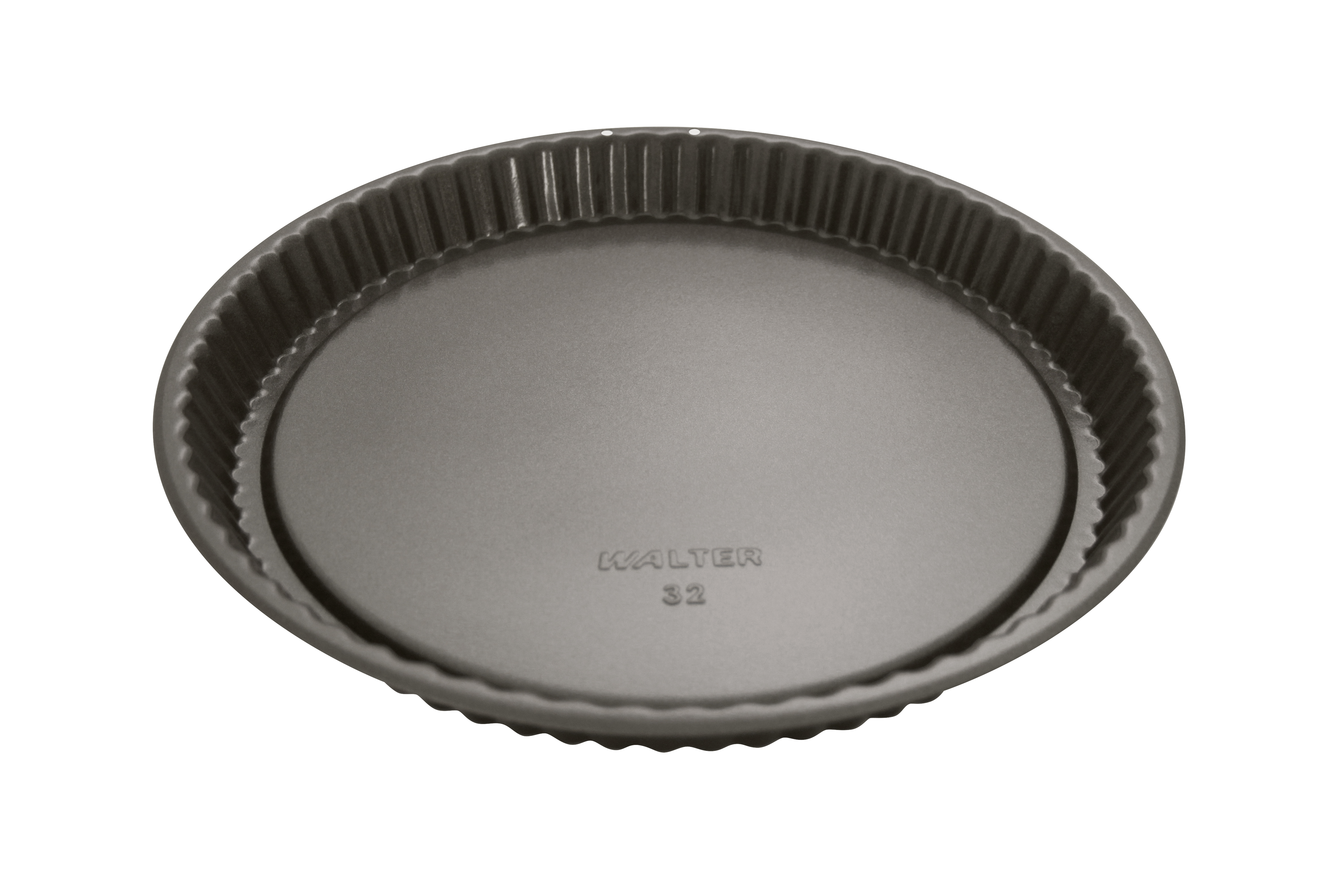 Obstortenform, gerippter Rand, geprägter Boden, Do: 320 mm, Du: 293 mm, H: 32 mm