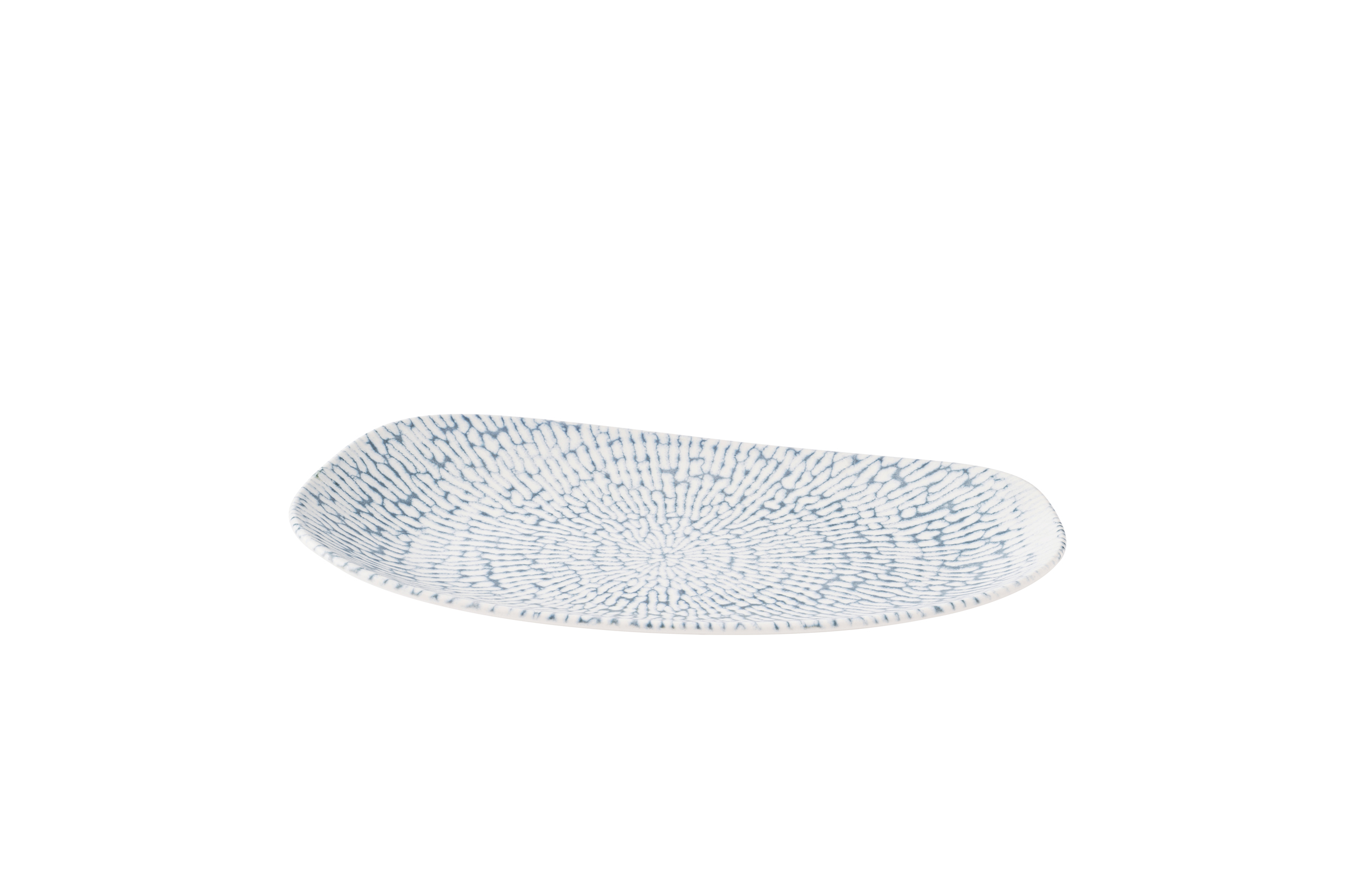 Churchill, Cascade : Indigo - Opal-Platte Organisch 35 x 18,5 cm