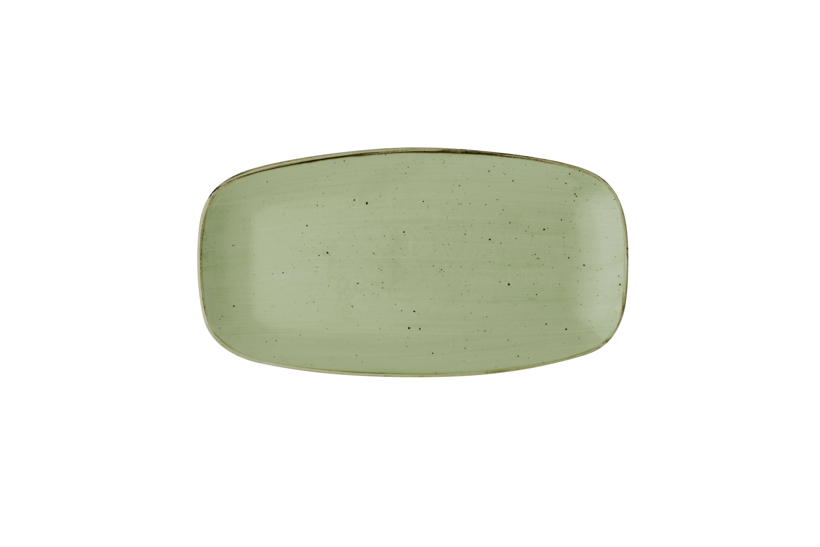 Churchill, Stonecast : Sage Green - Chefs Platte rechteckig 35,5 x 18,9 cm