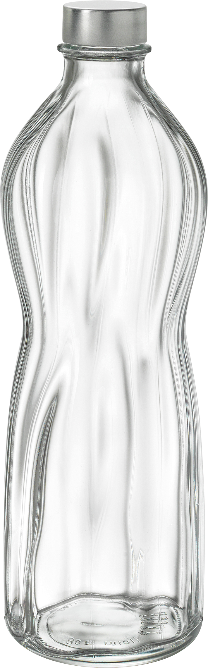 Bormioli, Aqua - Flasche m. Metallschraubverschluss 9 x 28,1 cm/ 1,00 ltr.