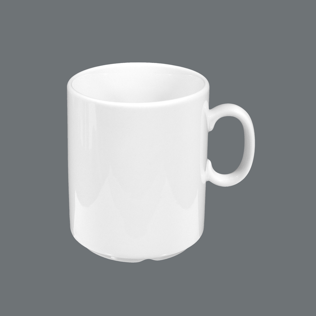 Seltmann Weiden, Meran - Becher 08 m. Hkl., stapelbar, weiss, uni, 0,30 ltr.