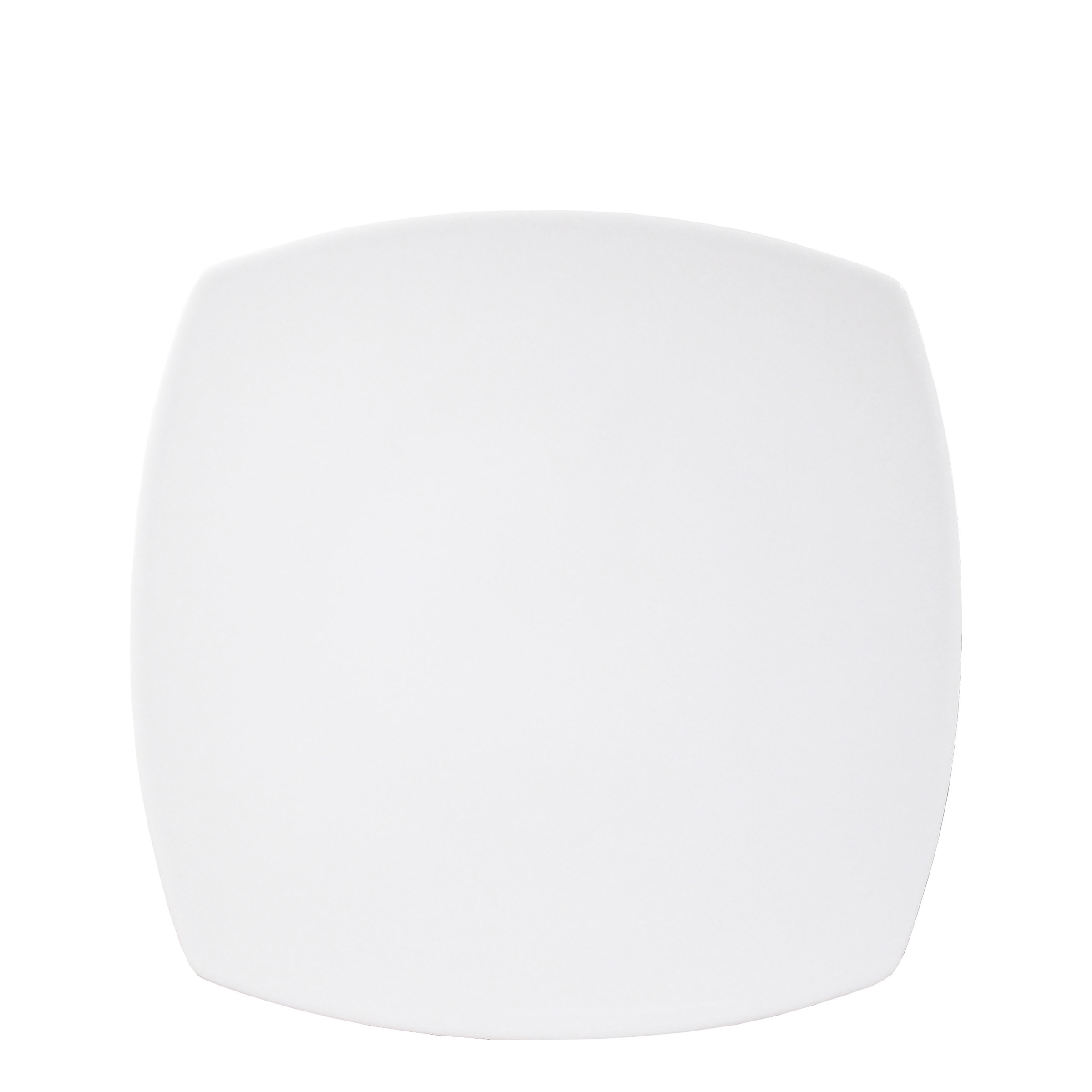 Saturnia, Tokio - Quadratteller flach, weiss, uni, 27 x 27 cm