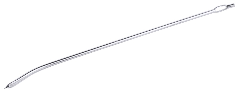Dressiernadel, gebogen, Edelstahl, D: 3 mm, L: 20 cm