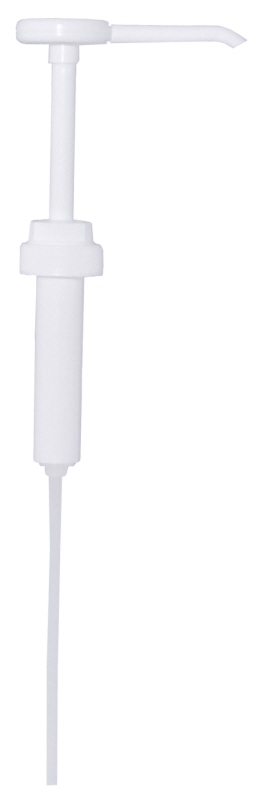 Pumpaufsatz weiß, 5 ml Portion, L: 33,5 cm, D: 0,02 cm