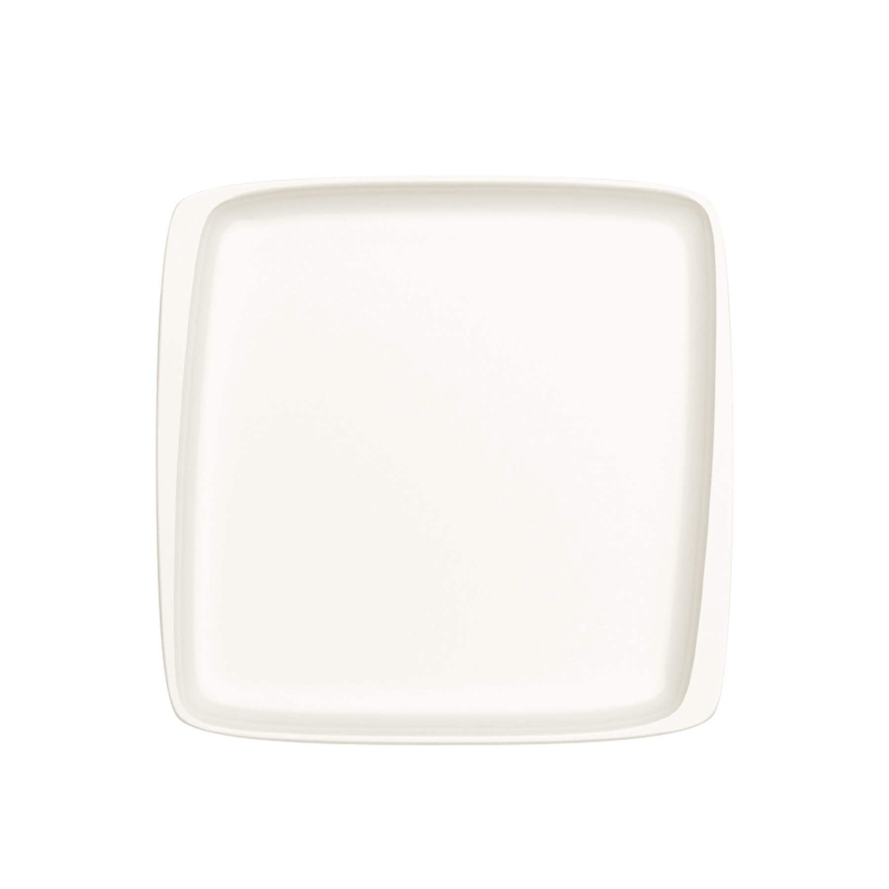 Moove, Cream : Platte quadratisch asymmetrisch 27 x 25 cm
