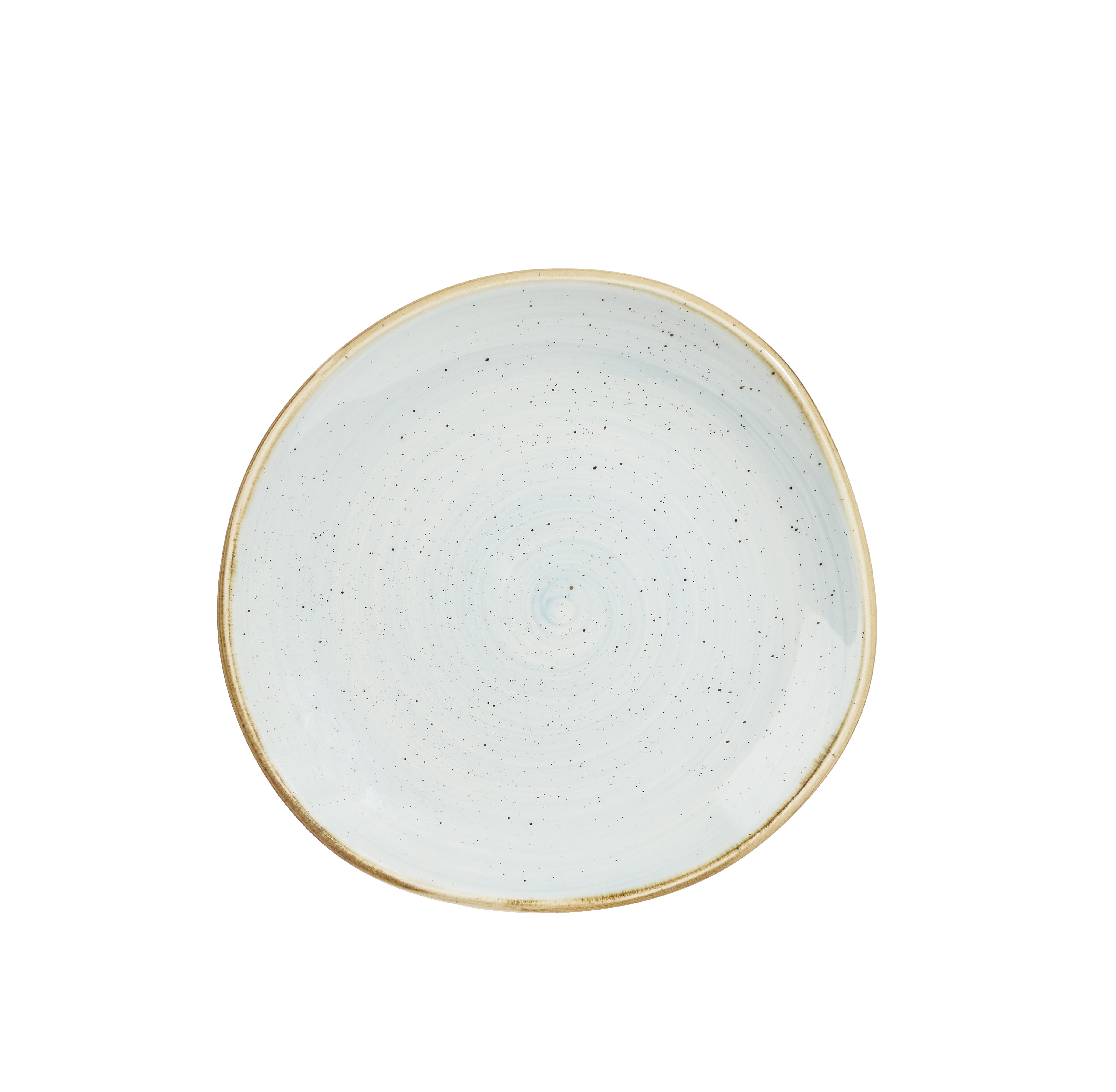 Churchill, Stonecast : Duck Egg Blue - Teller flach rund Organisch, 18,6 cm