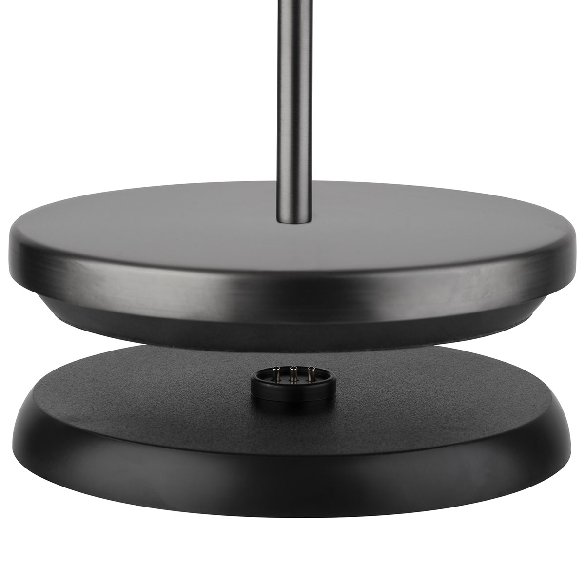 Tischleuchte JOSEF, Metall, Farbe: gunmetal, 1x LED 3,2 W / 270 lm, dimmbar in 3 Stufen, D: 11 cm, H: 30 cm