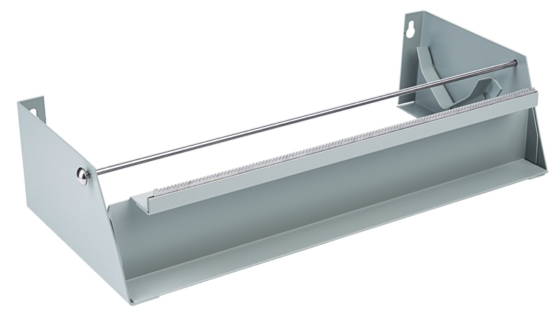 Abreißgerät für 30 cm Rollen, 36 x 16 x 9 cm, pulverbeschichtet