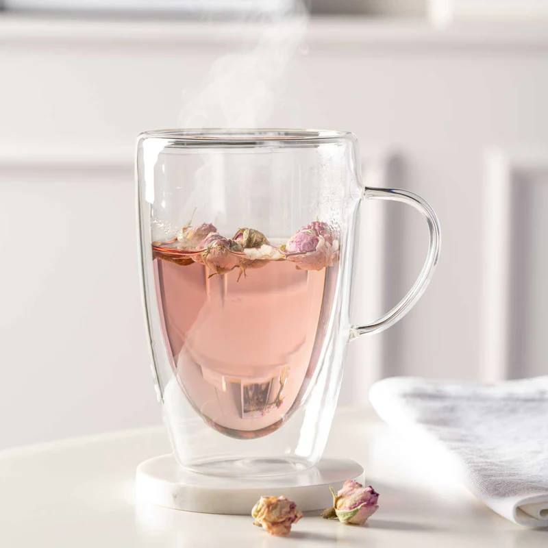 Leonardo, Duo : Latte Macchiato-Tasse doppelwandig, Inhalt: 400 ml, D: 9 cm, H: 13 cm