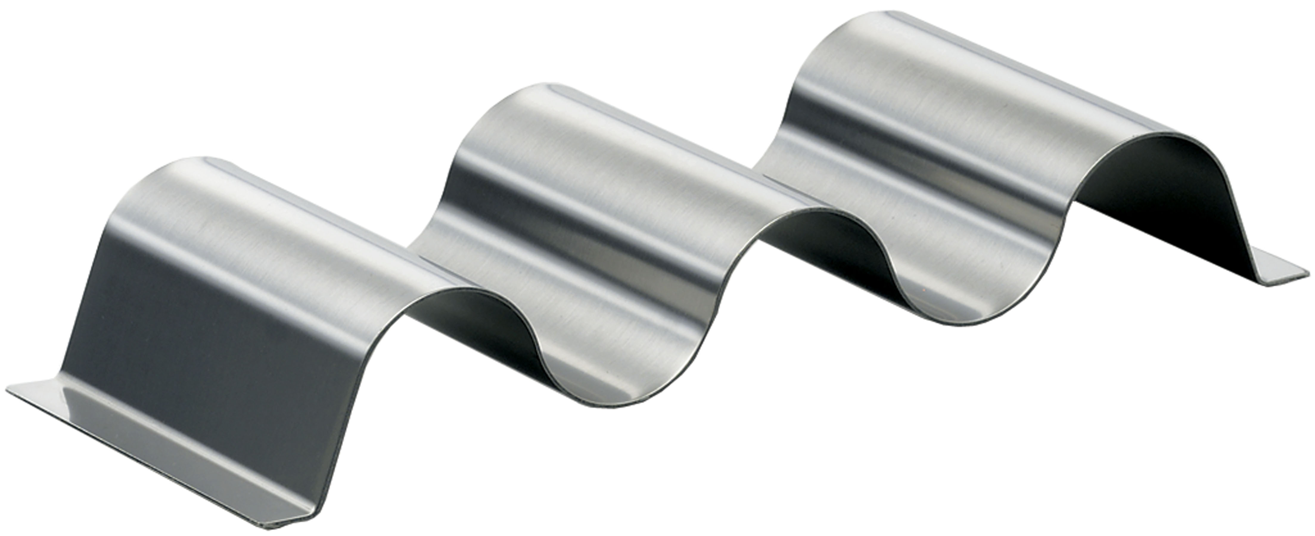 Hot-Dog-Halter - Modell 352, 2 Fächer, EdSt. 18/10, LxBxH: 250 x 100 x 40 mm