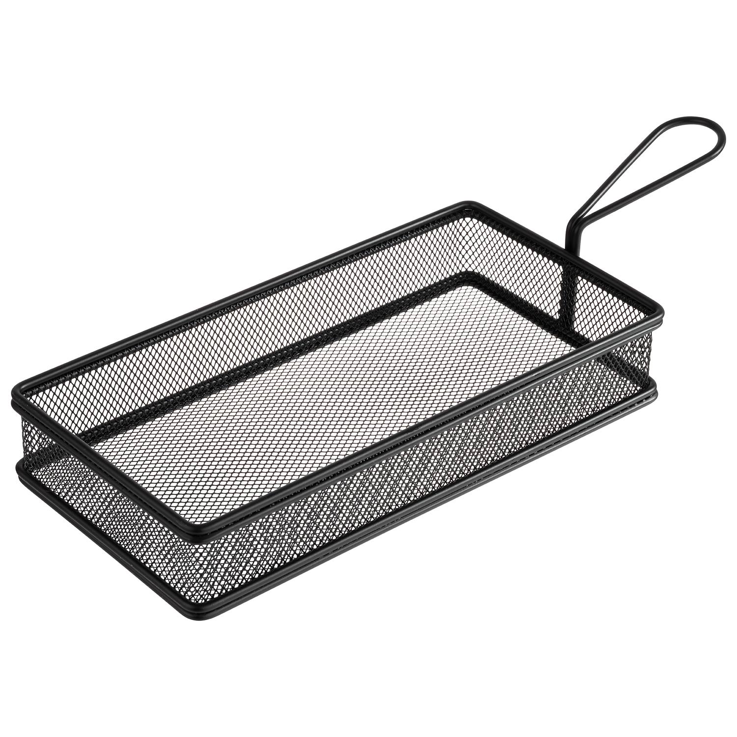 ServierFrittierkorb SNACKHOLDER, Edelstahl, 26 x 13 x 5 cm, Fb. schwarz-matt