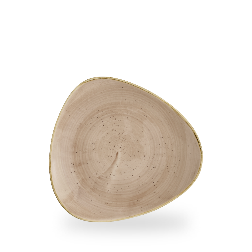 Churchill, Stonecast : Truffle - Teller flach dreieckig, 24,5 cm