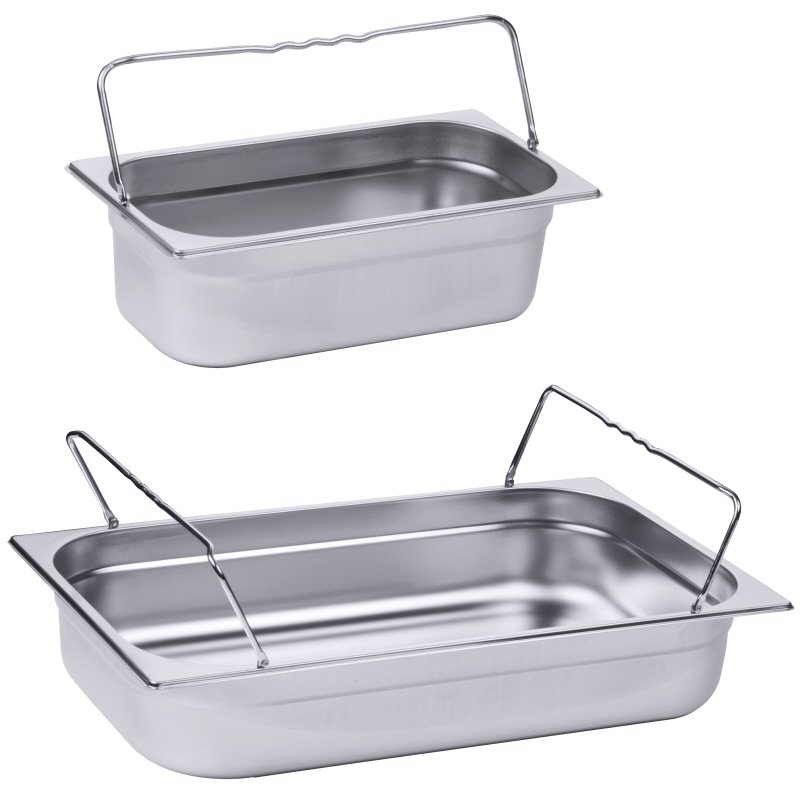 GN-Behälter m. Bügelgriffen GN 1/2, 26,5 x 32,5 cm, Tiefe: 150 mm