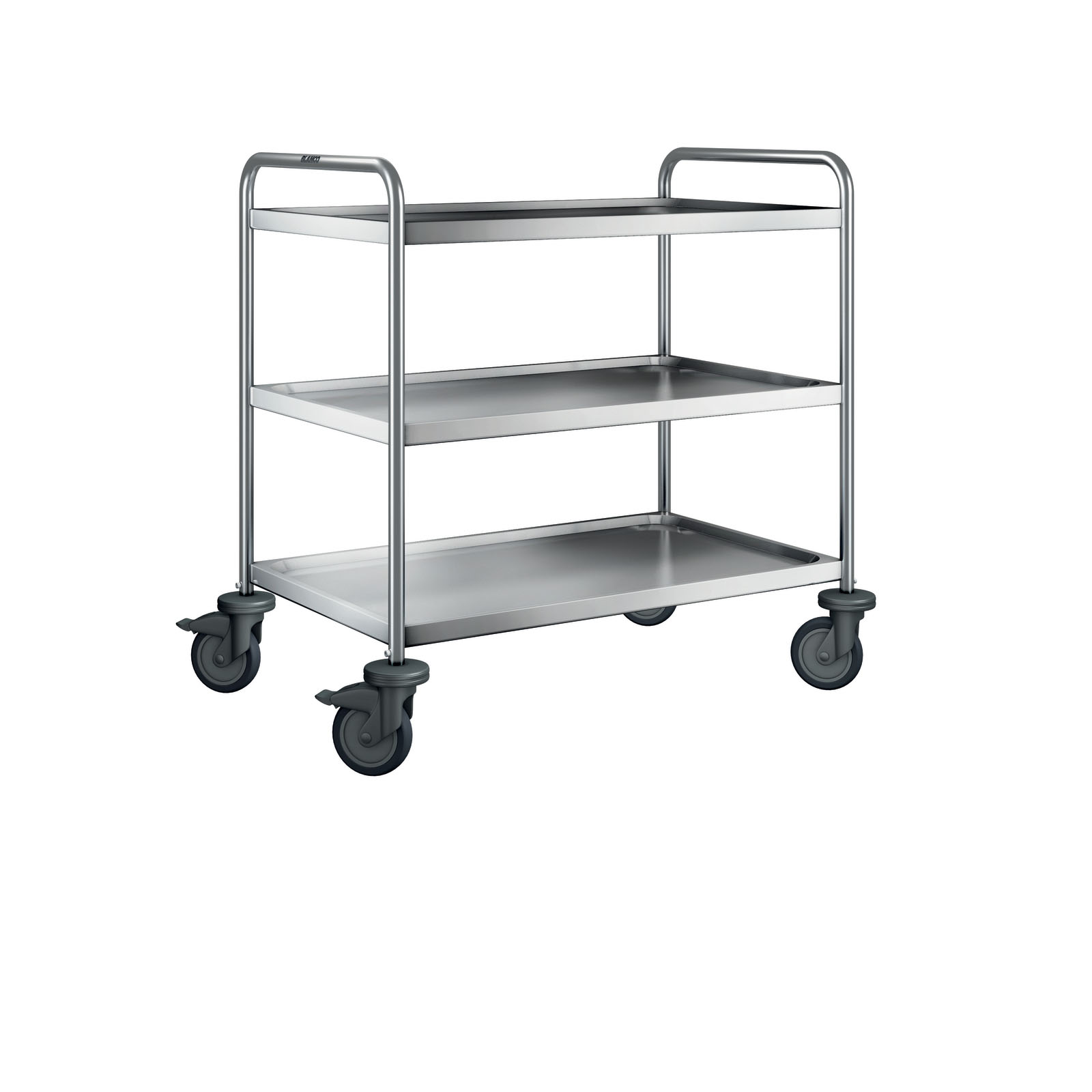 Servierwagen SW 9 X 6-3, 3 Borde 90 x 55 cm, max. 80 kg/ Bord, Trgf.: 120 kg, LxBxH: 100 x 65 x 95 cm