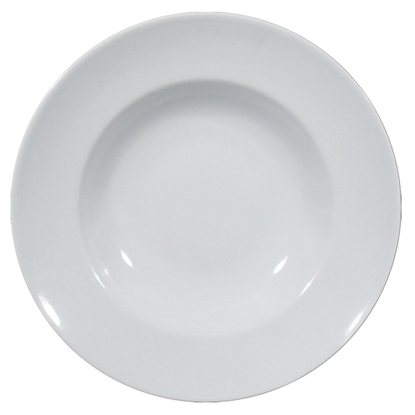 Saturnia, Napoli - Pastateller tief rund, weiss, uni, 30 cm