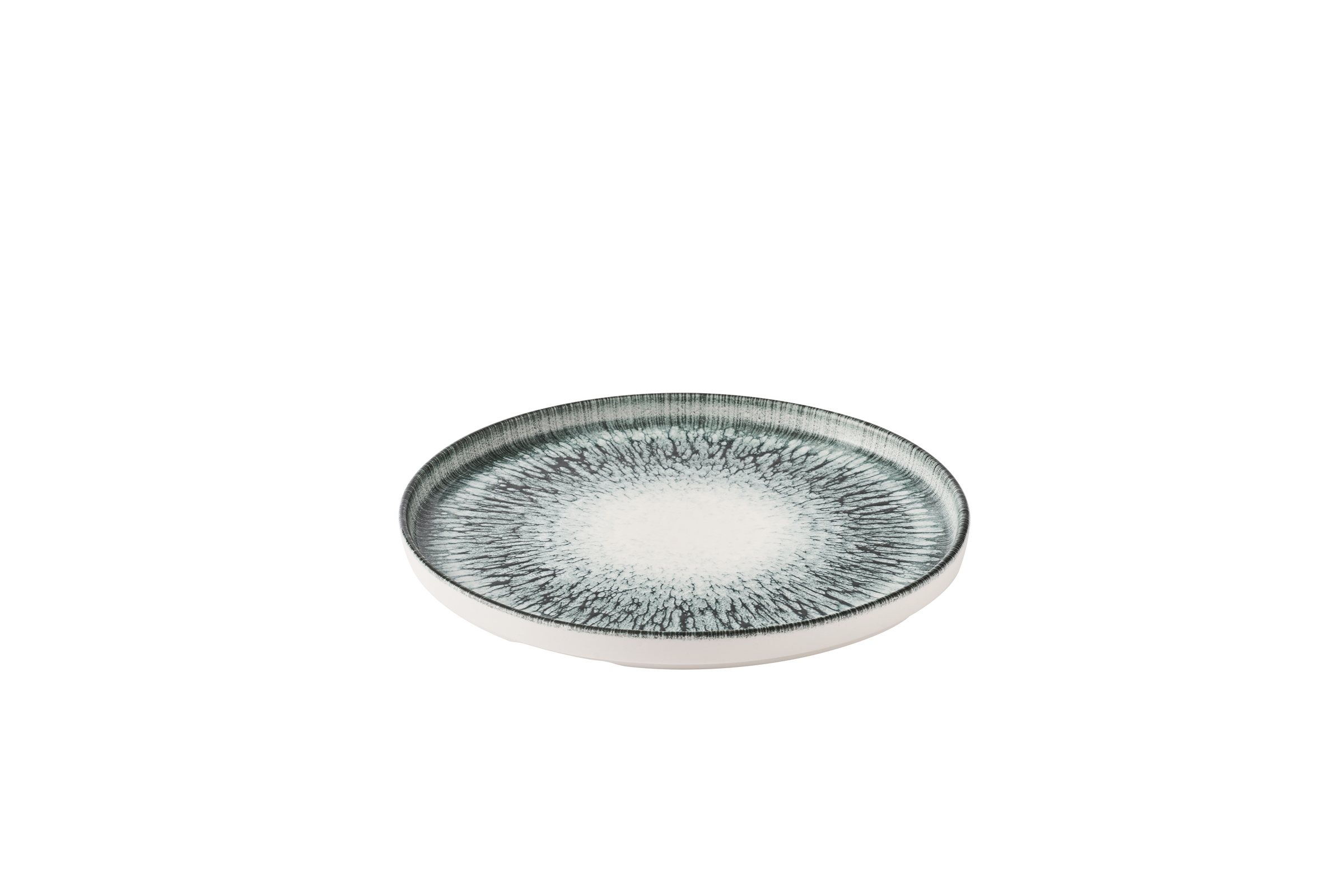 Churchill, Inked Lumé : Midnight Blue - Teller flach m. erhöhten Rand, 26 x 2 cm