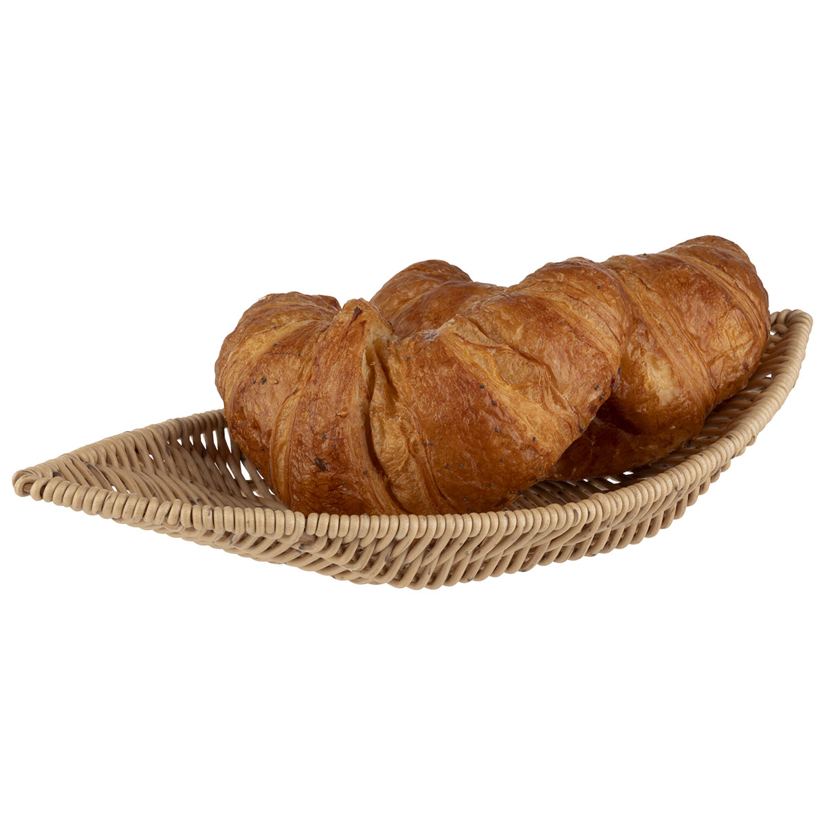 Korb in Schiffchenform COVE, Polypropylen, Edelstahldraht, 30 cm x 15 cm, H: 5 cm, Fb. beige