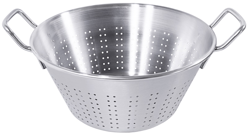 Seiher mit Füßchen, I: 8 ltr., D: 31,5 cm, H: 16 cm, Edelstahl