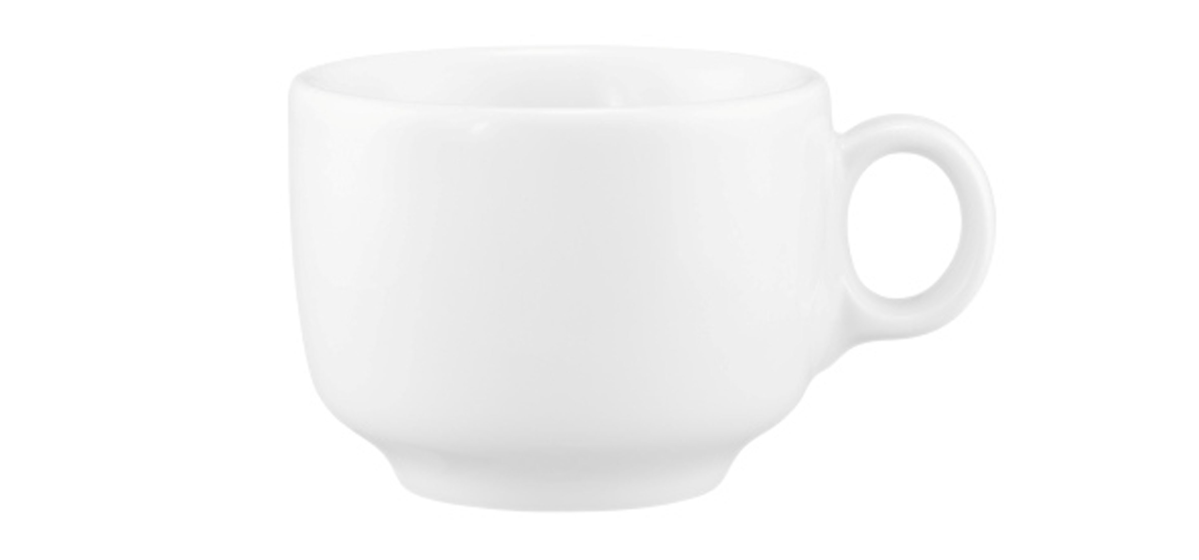 Seltmann Weiden, Sento - Espresso-Obere m. Hkl., weiss, uni, 0,08 ltr.