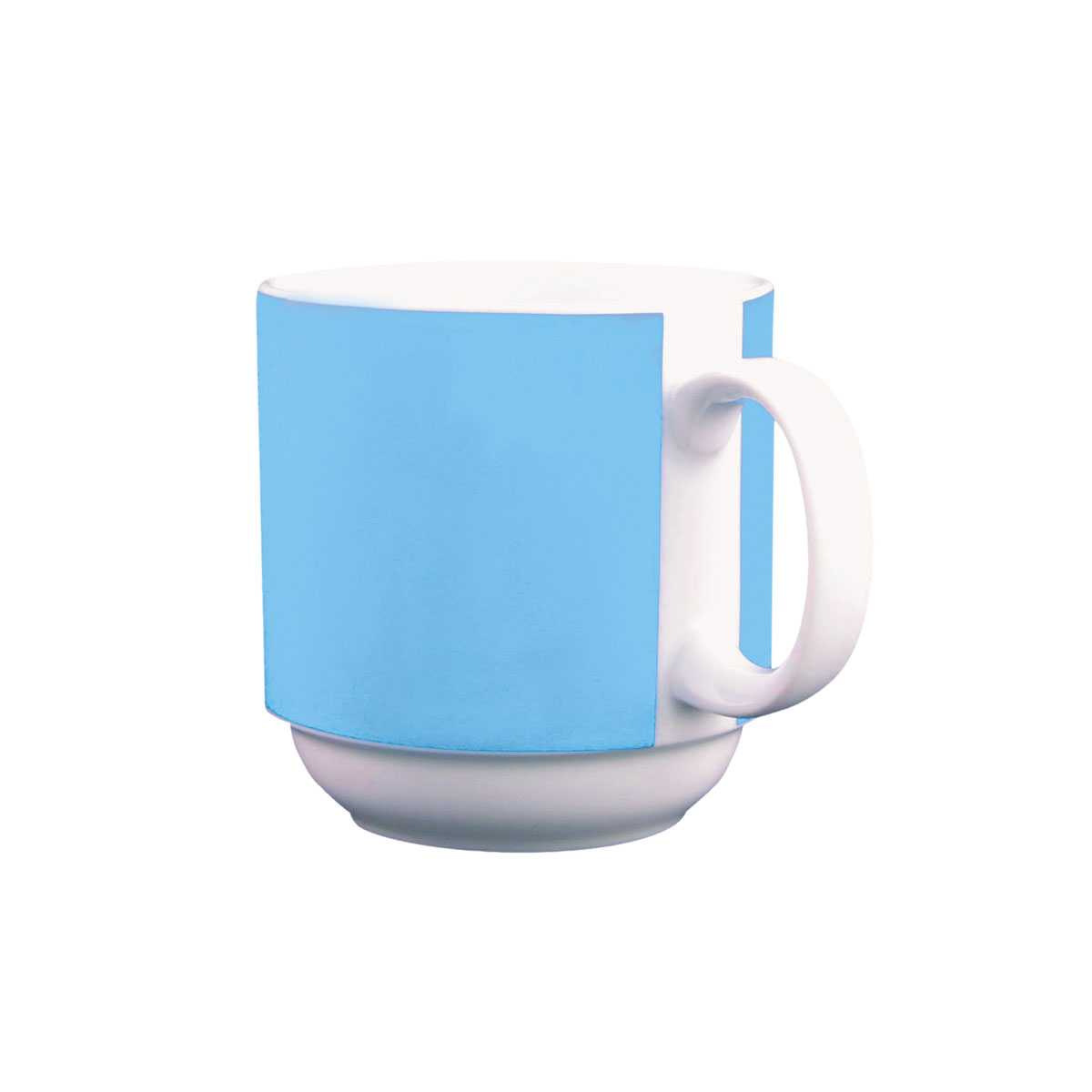 Eschenbach, Color - Kaffeebecher stapelbar, weiss/ hellblau, 0,30 ltr.