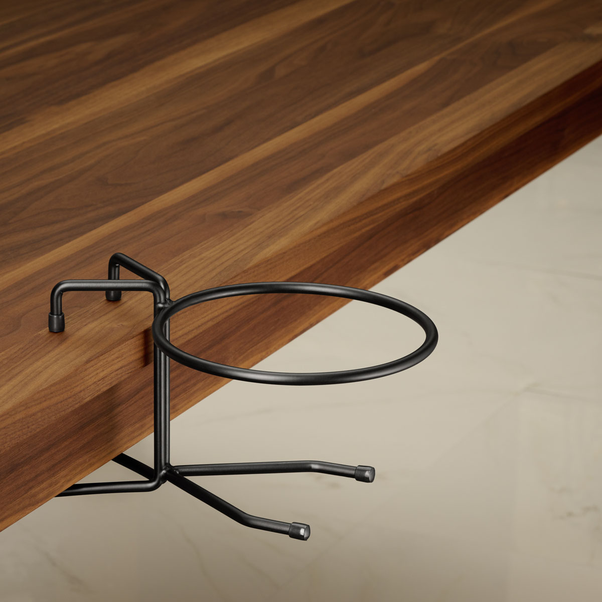 Tischhalterung fuer Sektkuehler, Metall, schwarz, Ring innen D: 18 cm, 49 cm x 20 cm, H: 17 cm