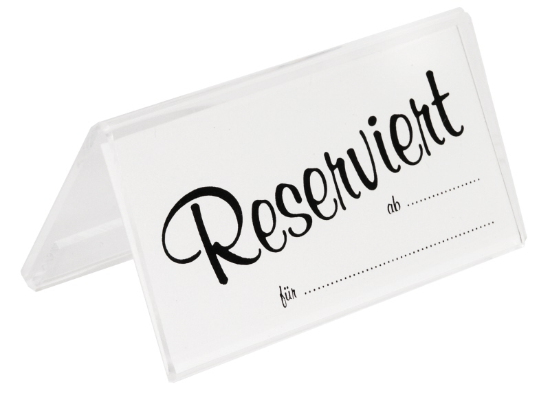 Einschubkarten Reserviert, 10 x 5 cm
