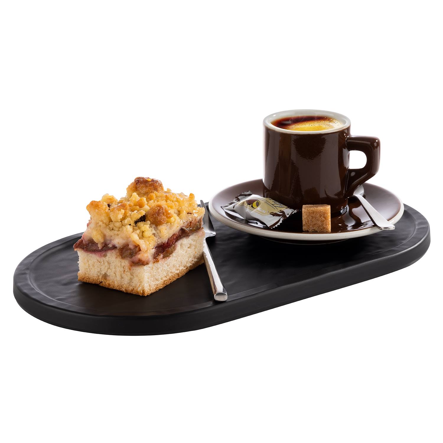 Tablett SLATE, Melamin, 28 x 15,5 cm, H: 1 cm, Fb. schwarz