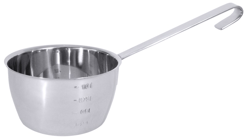 Schöpfer graduiert, I: 1 ltr., D: 15 cm, H: 8,5 cm, Edelstahl