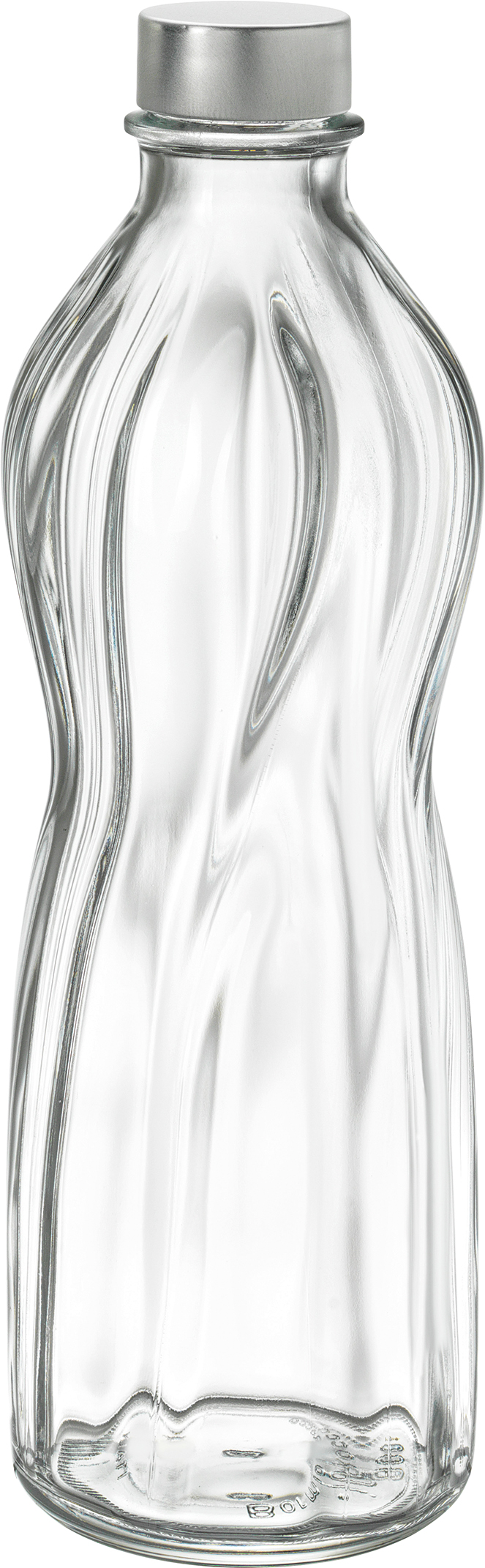 Bormioli, Aqua - Flasche m. Metallschraubverschluss 8,4 x 25,7 cm/ 0,75 ltr.