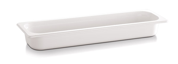 GN 2/4 Behälter ECO LINE 53 x 16,2 cm, Tiefe: 65 mm, Melamin, weiss, I: 3 ltr.