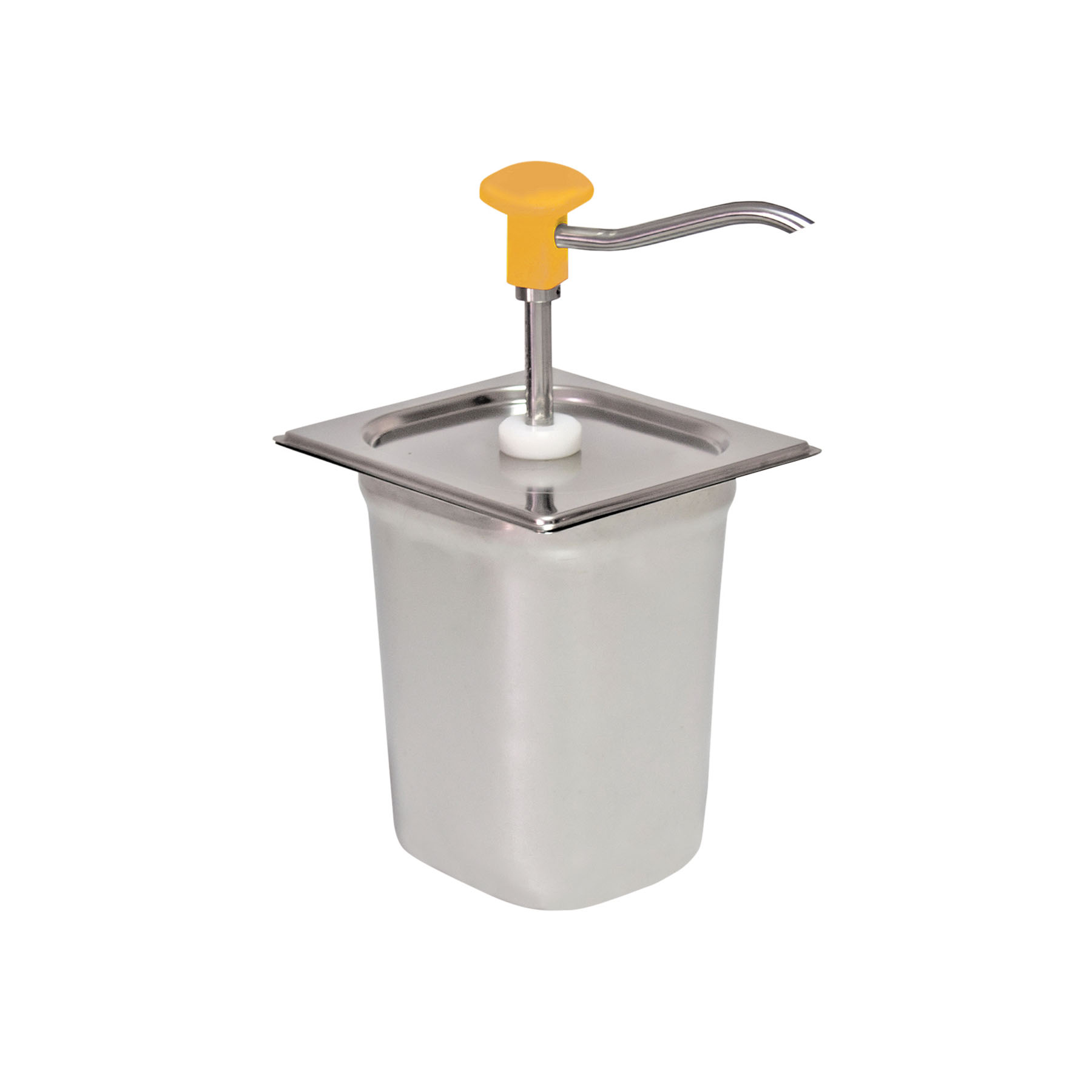 Dosierspender GN- Behälter 1-fach gelb, Inh. 3 ltr., 178 x 166 x 323 mm