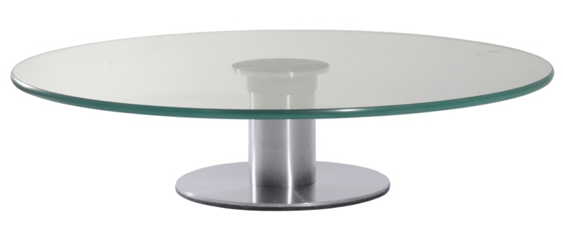 Tortenplatte, drehbar, aus Glas, EdSt.fuß, D: 30 cm, H: 7 cm